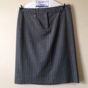 Michael Kors gray pinstriped career skirt size 4